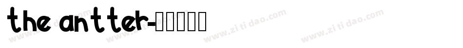 the antter字体转换